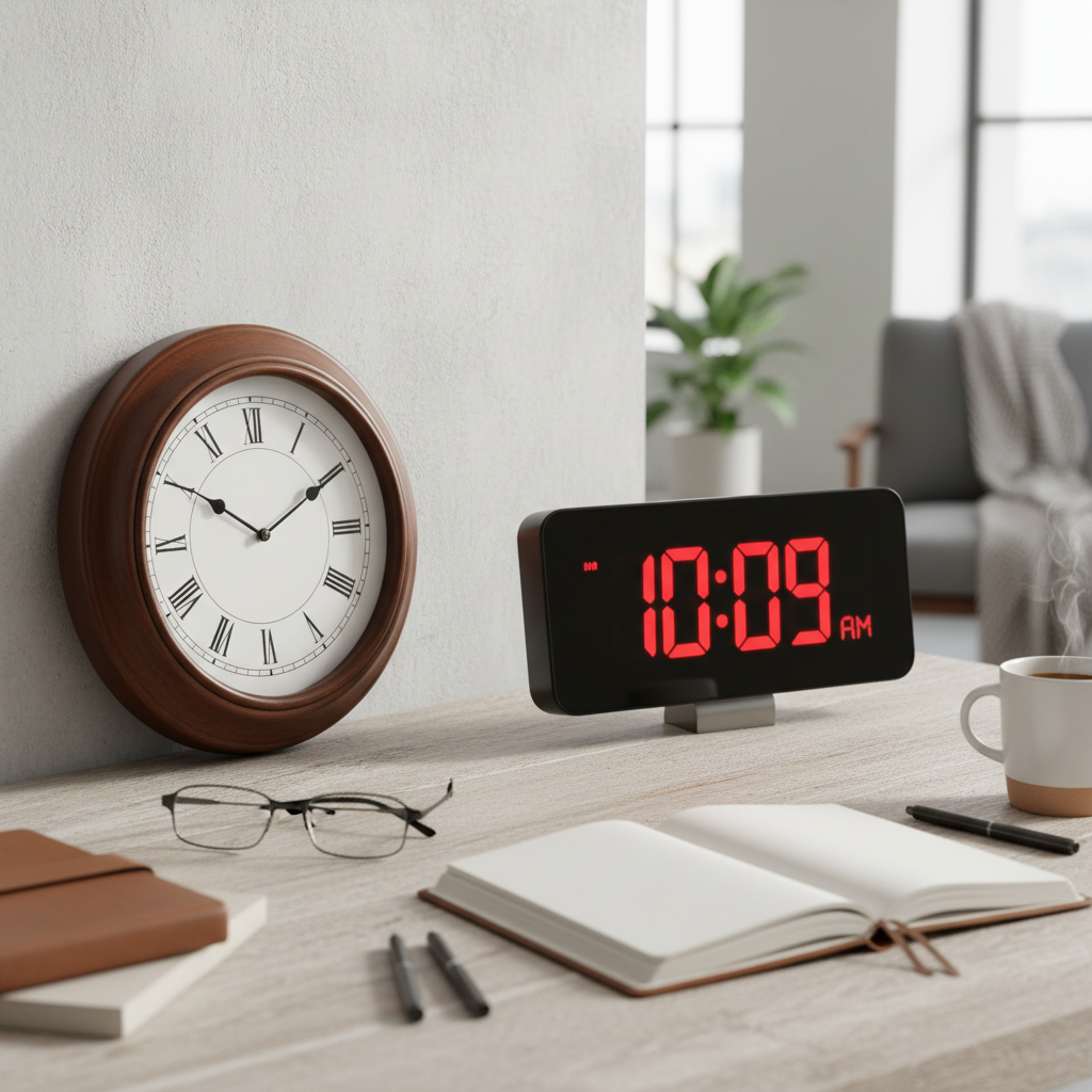 Wall Clock vs. Digital Clock: The Main Choices for Your Space