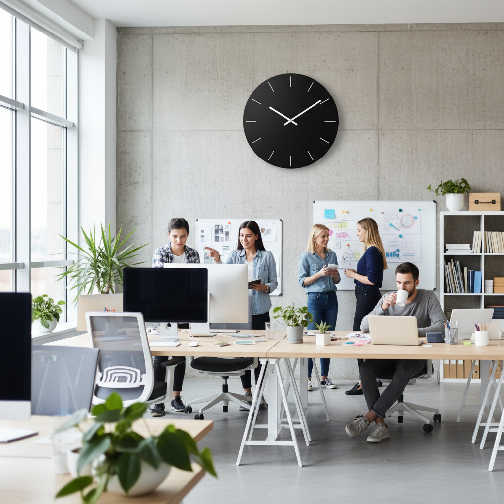 The Essential Wall Clock: Navigating Time for Busy Agency Workers